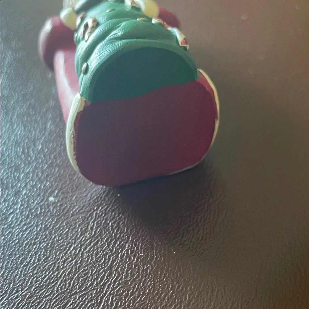VTG Jillian Hand Sculpted Father Christmas with Tree and candy canes